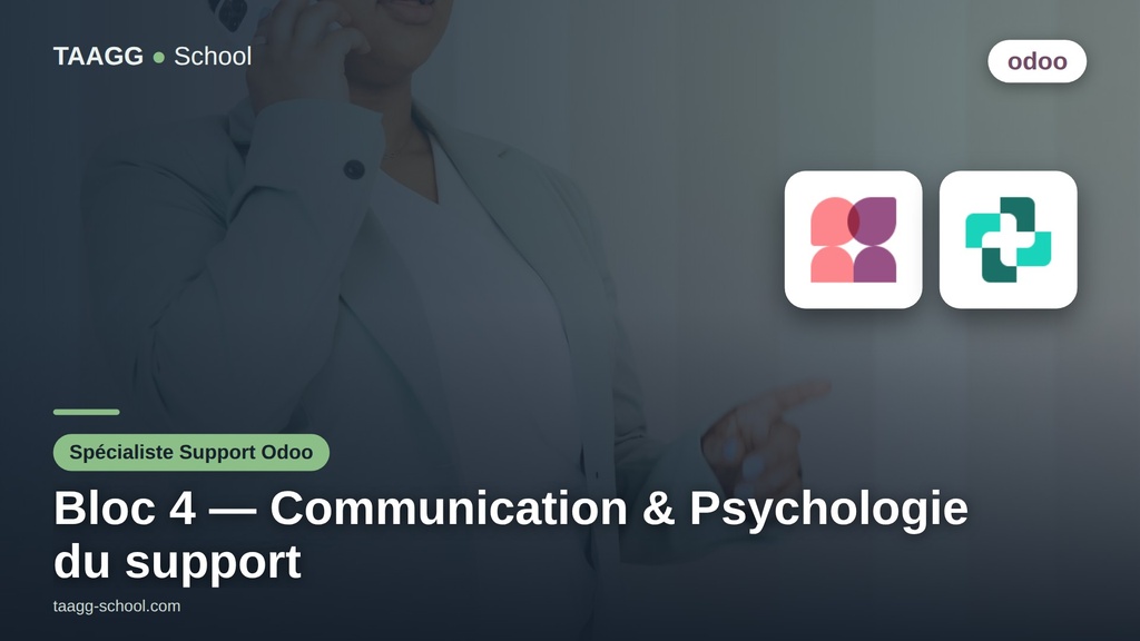 Parcours Spécialiste Support Odoo - Bloc 4 : Communication et Psychologie du Support